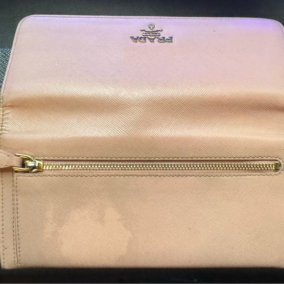Prada Pink Staffiano Leather Continental Long Wallet Pre loved - Picture 7 of 9